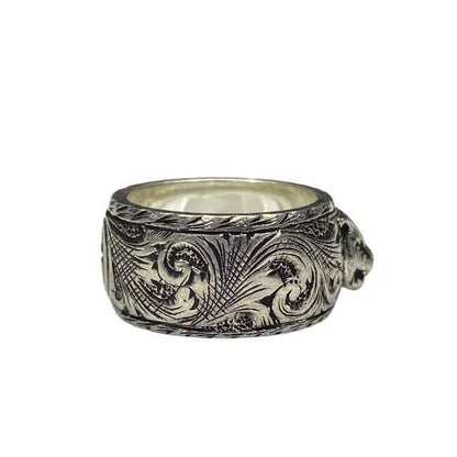 Gucci Cat Head Ring Jewelry Animal Sv925 Silver #8