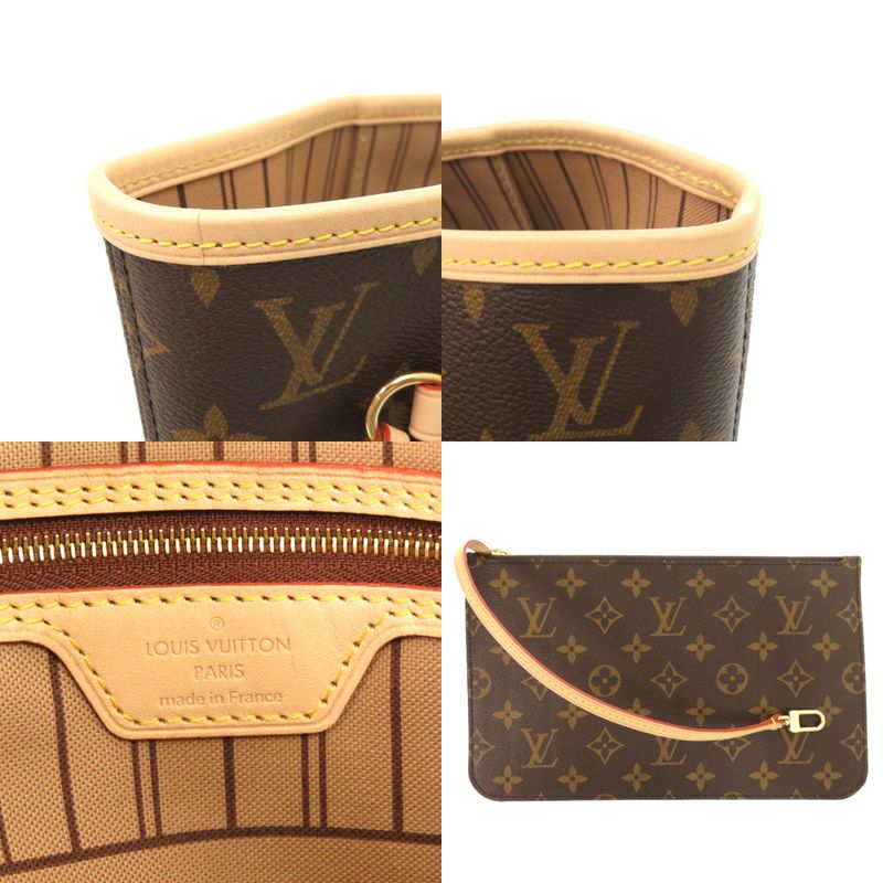 Louis Vuitton Current New Shape Neverfull MM Monogram Rose Beige M46975 Tote