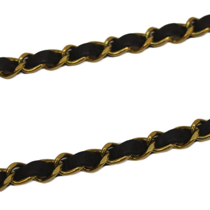 Chanel No 3 Black Lambskin Ghardware Mini Matelasse 17 Chain Shoulder Bag Black