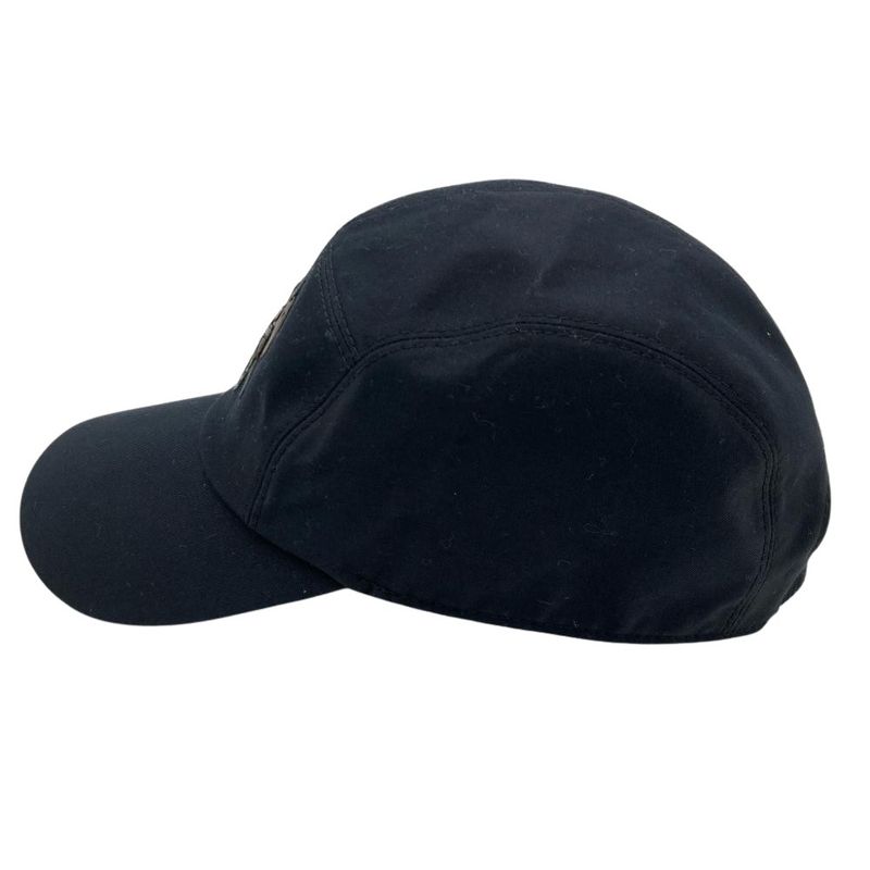 Hermes Horse 60 Cap Cotton Polyurethane Navy Men's