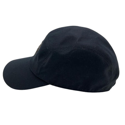 Hermes Horse 60 Cap Cotton Polyurethane Navy Men's