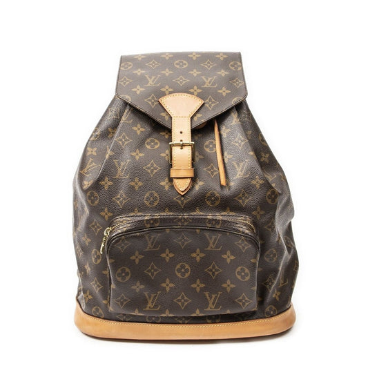 Louis Vuitton Montsouris Brown Monogram Canvas Shoulder Bag