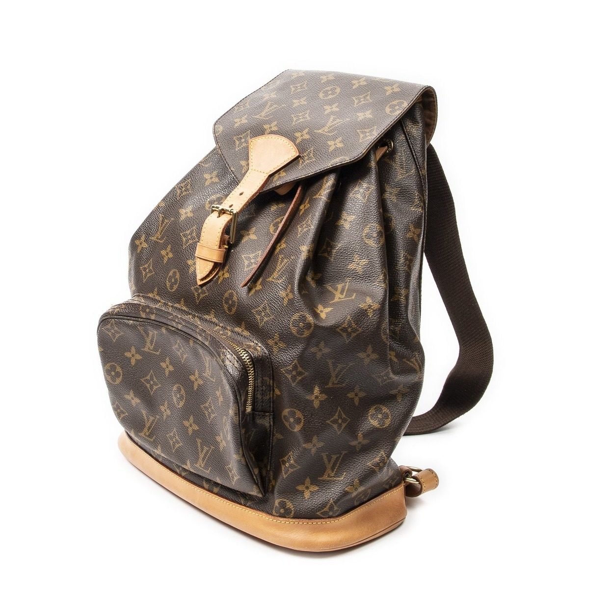 Louis Vuitton Montsouris Brown Monogram Canvas Shoulder Bag — view 2
