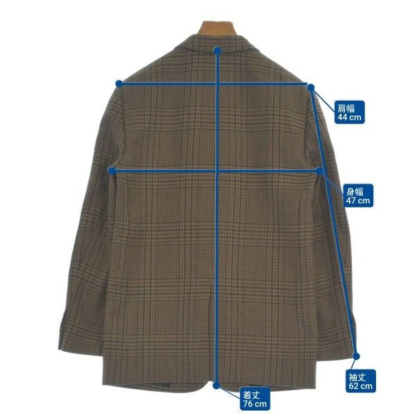 Celine Jacket Wool Cotton Brown Black — view 6