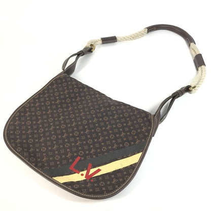 Louis Vuitton Shoulder Bag Aman M40021 Monogram Mini Lin Canvas Brown