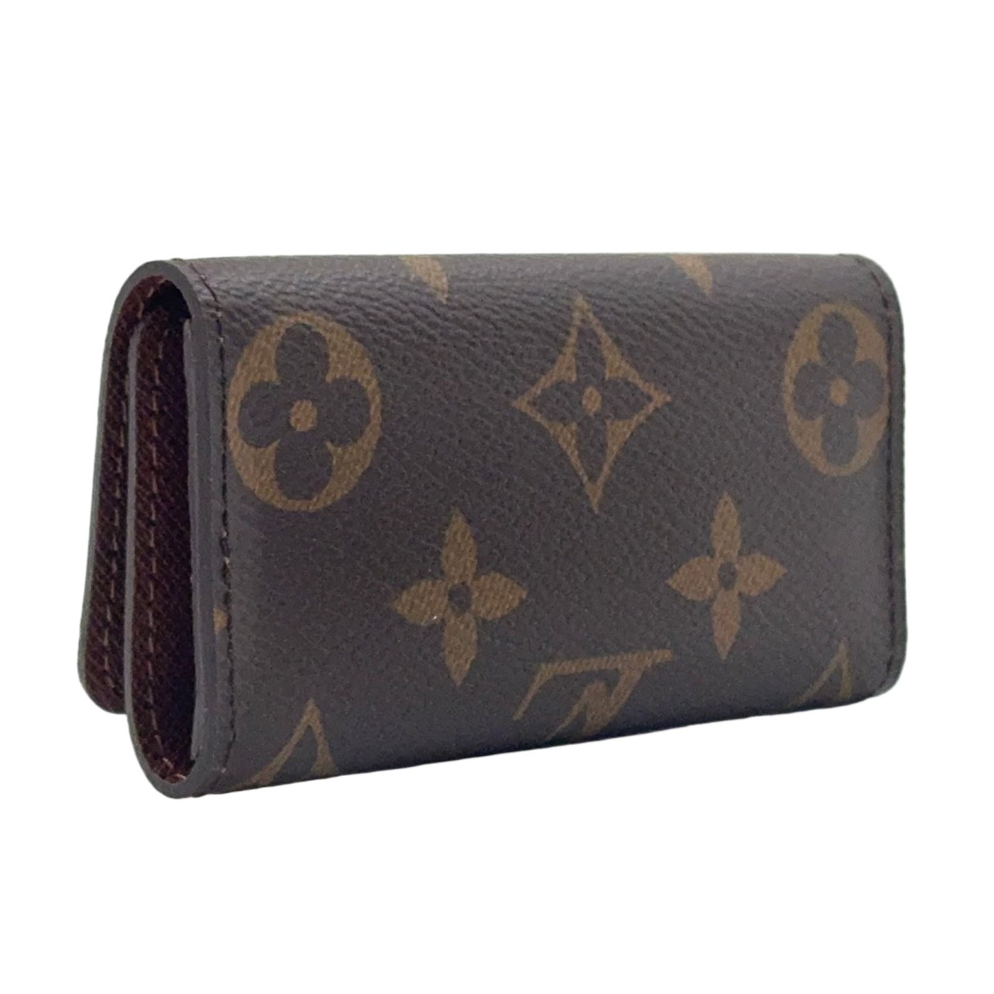 Louis Vuitton Multicles 4 Monogram Brown Key Case Gold Key Holder — view 2