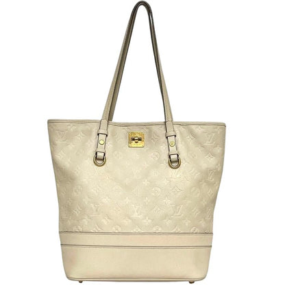 Louis Vuitton Tote Bag Citadines PM Monogram Empreinte Leather Neige Beige