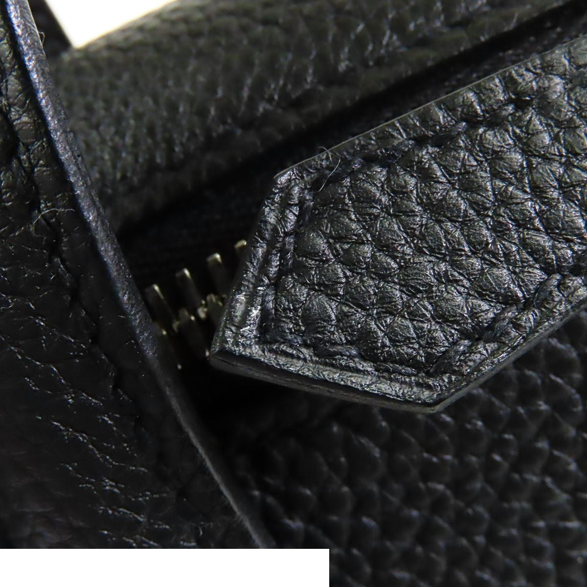 Hermes Victoria Light Noir Black Silver Togo Briefcase Business — view 6