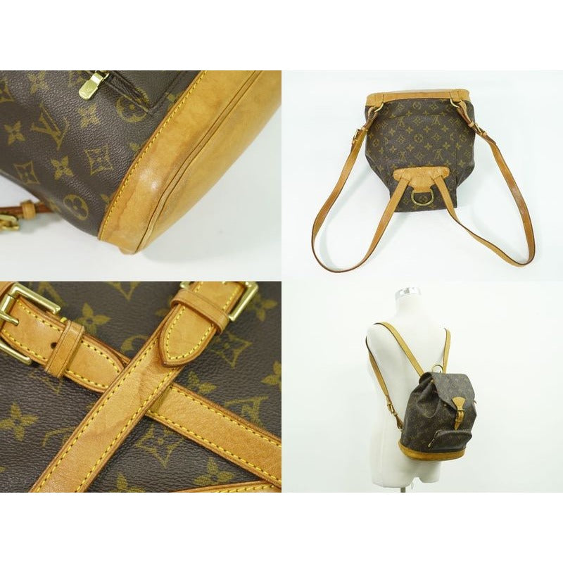 Louis Vuitton Montsouris MM Rucksack Sac Backpack Monogram Brown — view 6