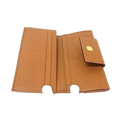 Bvlgari Classico Leather Trifold Wallet Billfold Coin Purse Brown — view 3