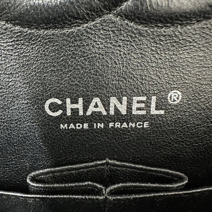 Chanel Bag Women's Brand Shoulder Bag Matelasse 25 Caviar Skin Black Silver