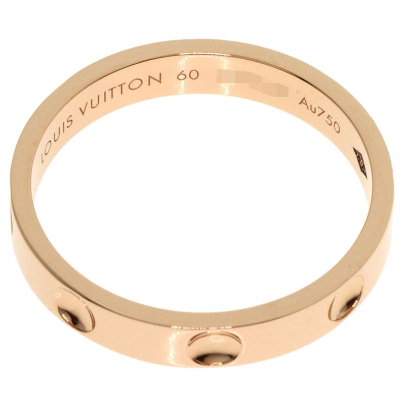 Louis Vuitton Petite Berg Empreinte #60 Ring 18K Pink Gold Unisex