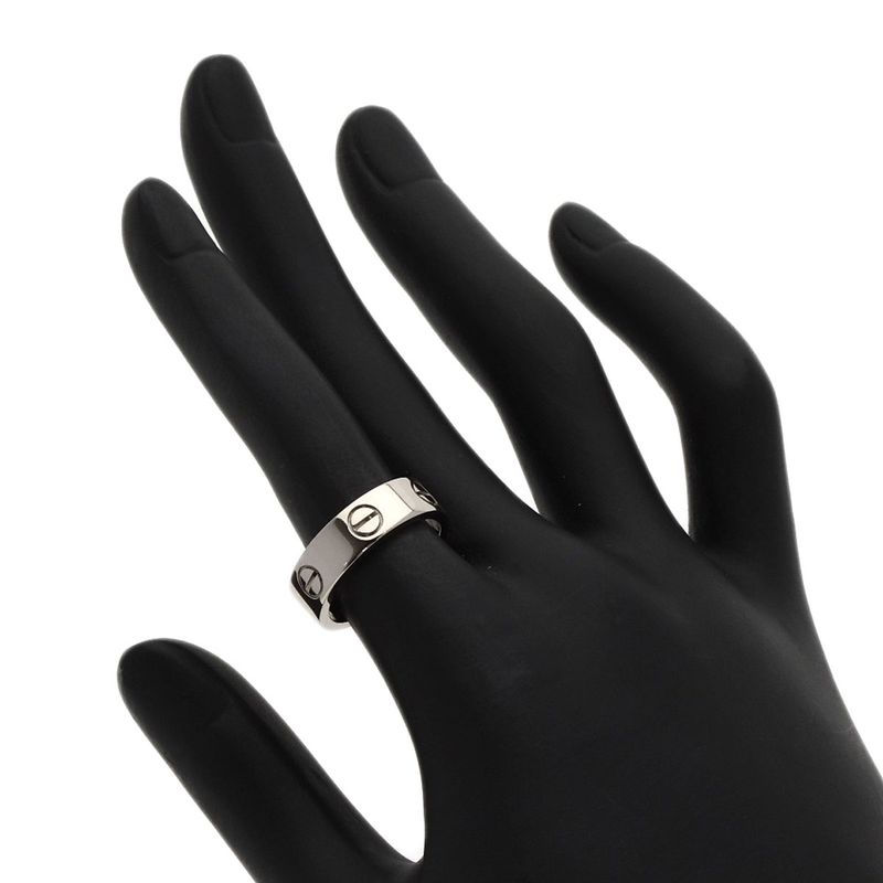 Cartier Love Ring #51 Ring - 18K White Gold Ladies
