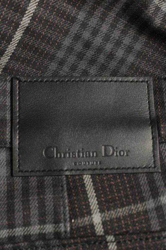 Dior 343d185ay536 Check Cargo Half Pants Men's 46