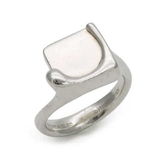 Tiffany & Co Ring Splash Square 925 Silver 6.1 g 10 Elsa