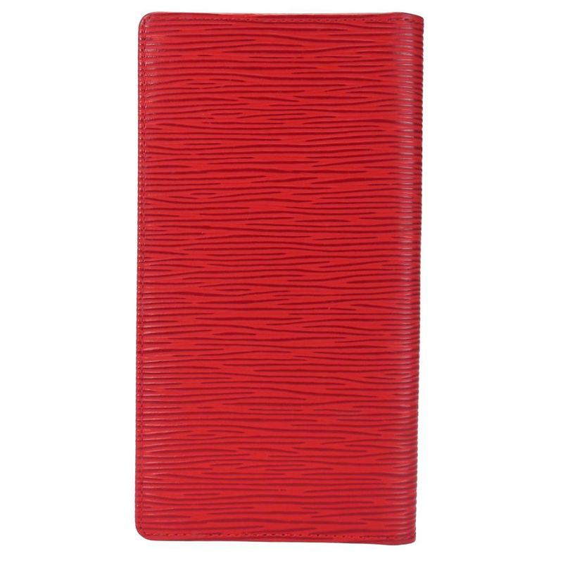 Louis Vuitton Wallet Porte Cult Cles Di Epi Leather Red Bifold Small Women