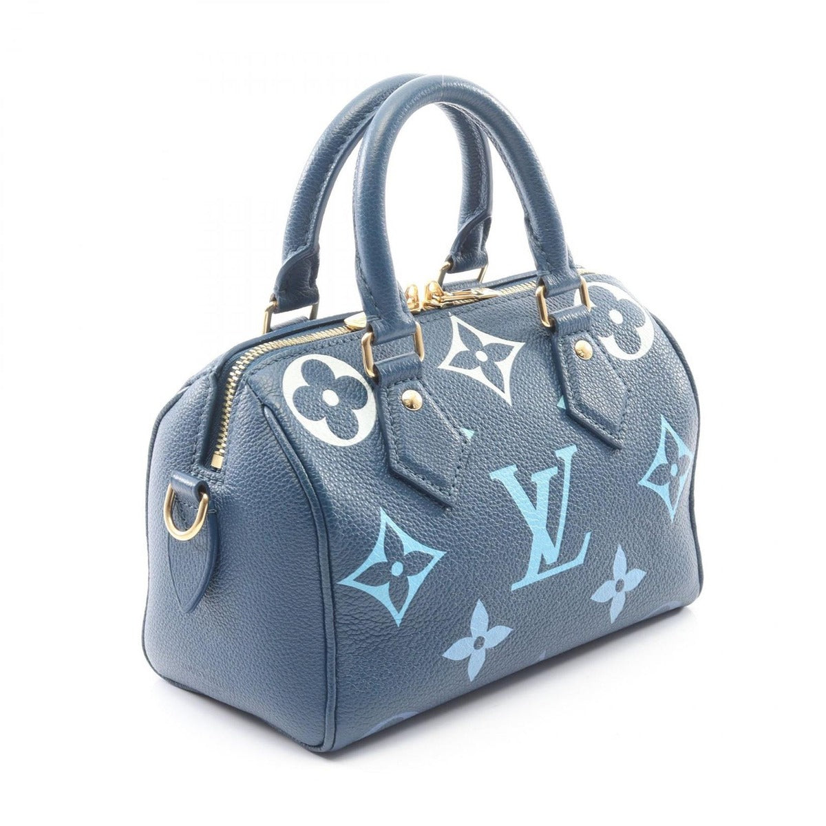 Louis Vuitton Handbag Speedy Bandouliere 20 Visor Pull Blue Leather — view 2