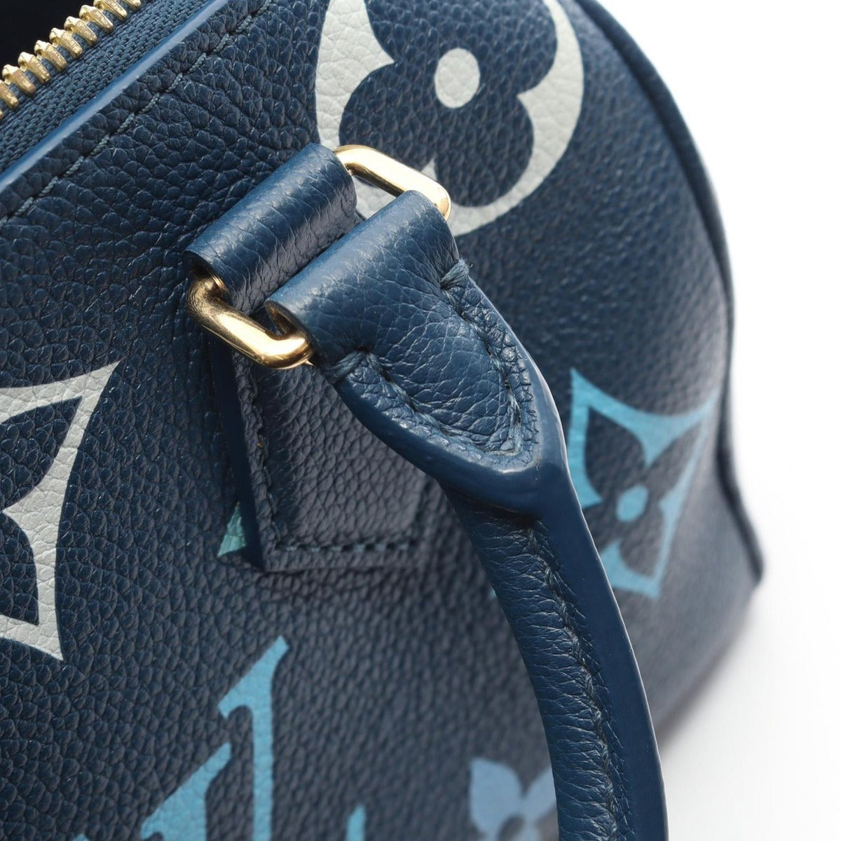 Louis Vuitton Handbag Speedy Bandouliere 20 Visor Pull Blue Leather — view 7