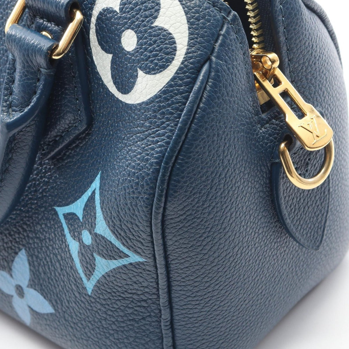 Louis Vuitton Handbag Speedy Bandouliere 20 Visor Pull Blue Leather — view 8