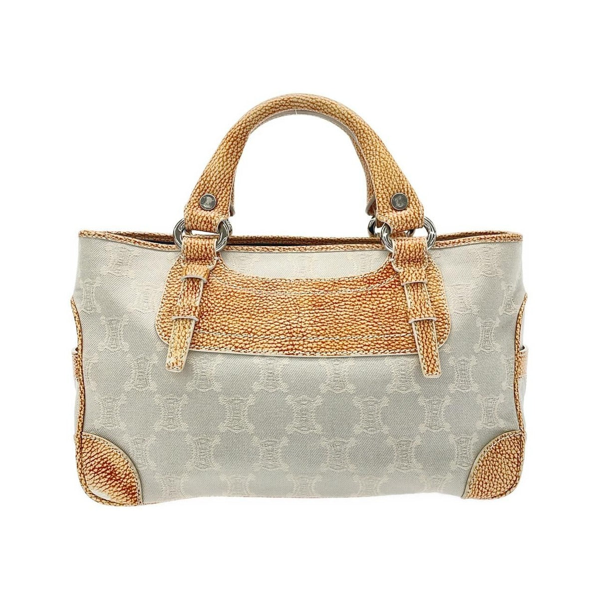 Celine Boogie Bag Canvas Silver