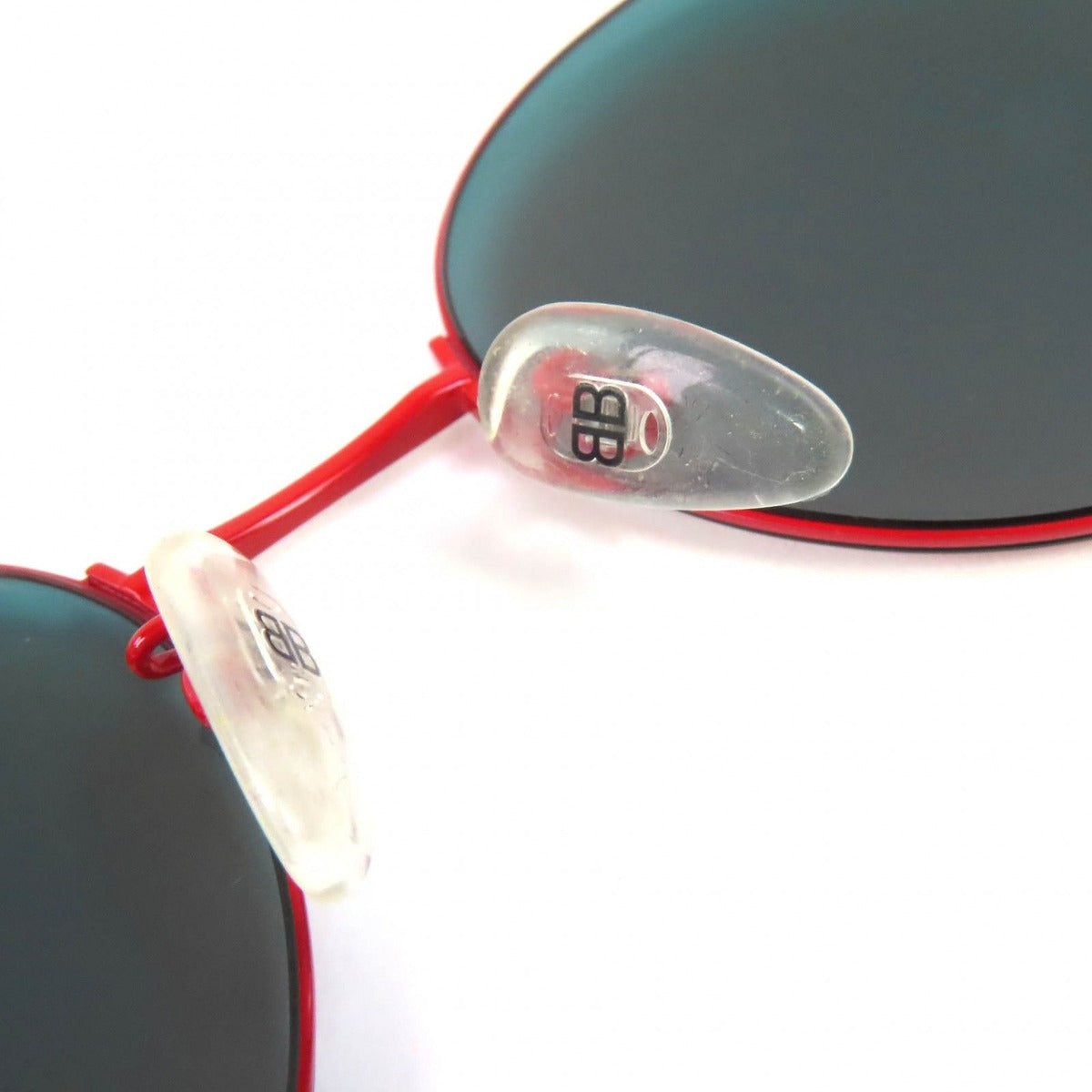 Balenciaga Logo Round Mirror Lens Sunglasses Eyewear Red 55 — view 7
