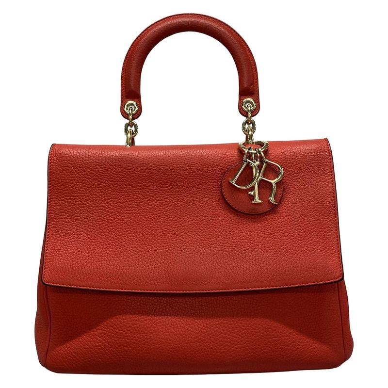 Dior/christian Dior Handbag Bedior Red Leather