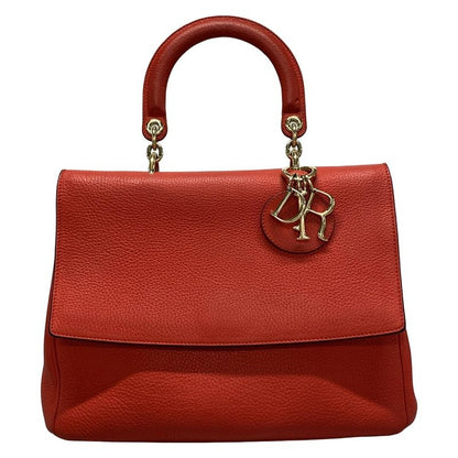 Dior/christian Dior Handbag Bedior Red Leather