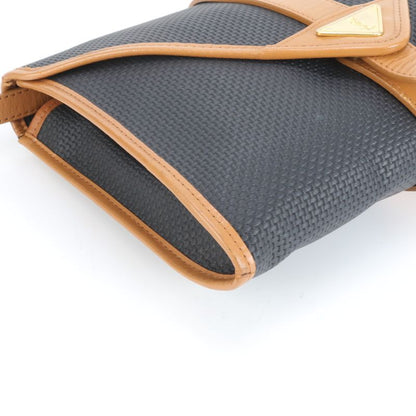 Vintage YSL Yves Saint Laurent Triangle Plate Leather Shoulder Bag Crossbody