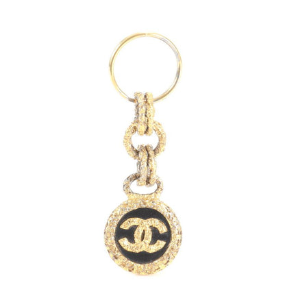 Vintage Chanel Coco Mark Key Holder Bag Charm Gold Women's RRE Cw49-1