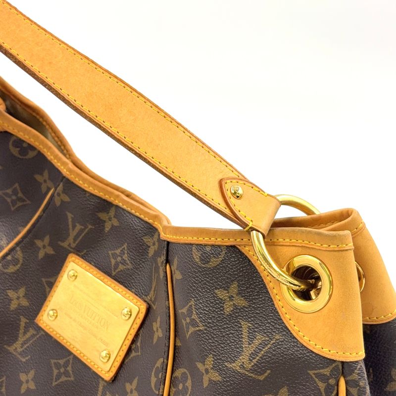 Louis Vuitton Galleria PM Monogram Leather × PVC Brown Shoulder Bag Gold M56382