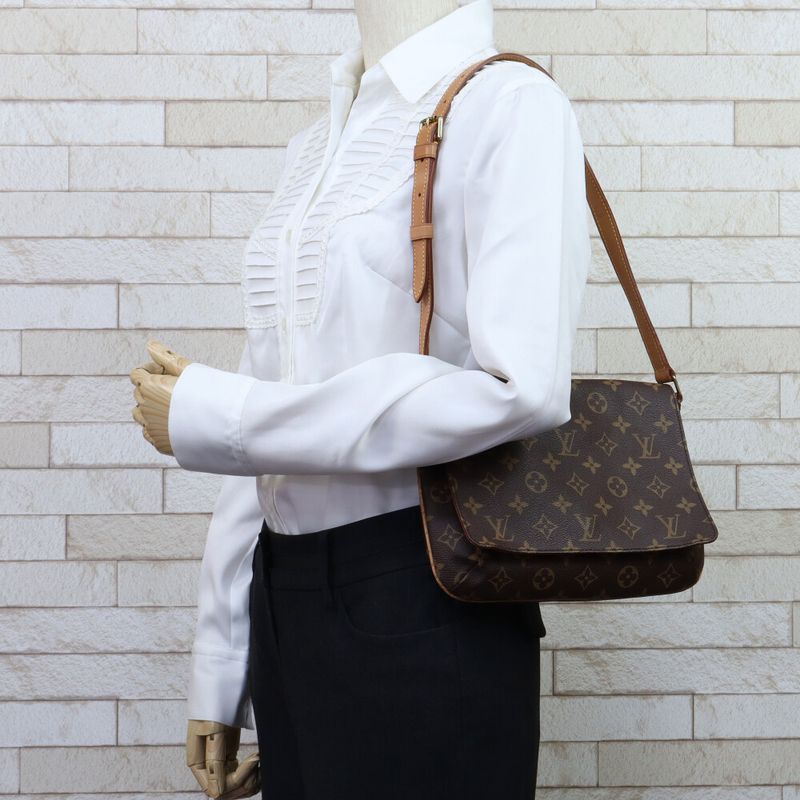 Louis Vuitton Shoulder Bag Monogram Musette Tango Monogram Canvas M51257 Brown