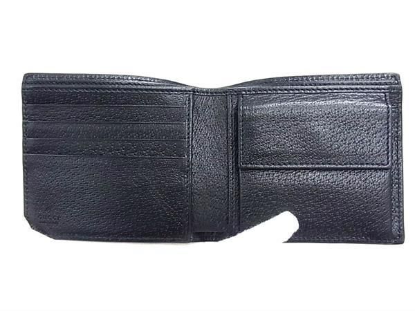 Gucci 625574 Off The Grit Nylon Canvas And Leather Fold Wallet Black