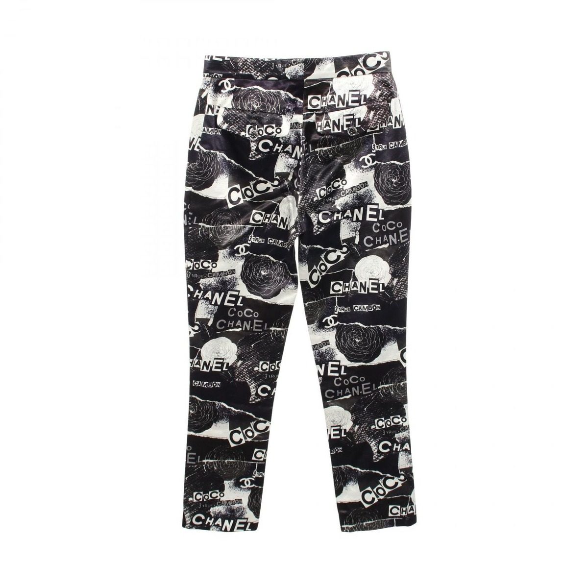 Chanel Pants Camellia Logo Cotton CC — view 2