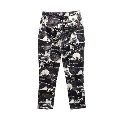 Chanel Pants Camellia Logo Cotton CC — view 2
