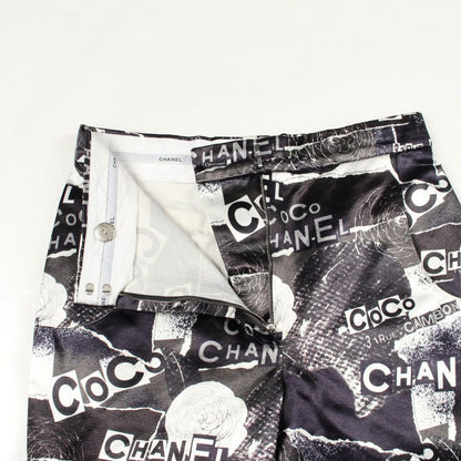 Chanel Pants Camellia Logo Cotton CC — view 6