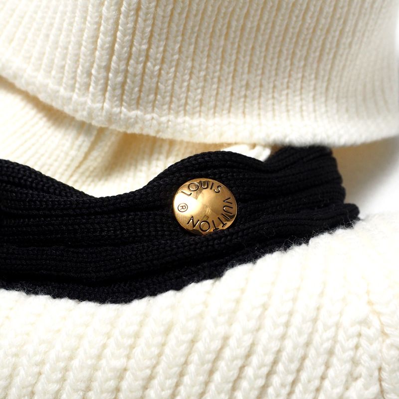 Louis Vuitton Sweater Size S 2WAY Turtleneck Ribbed Knit Sweater [recommended]
