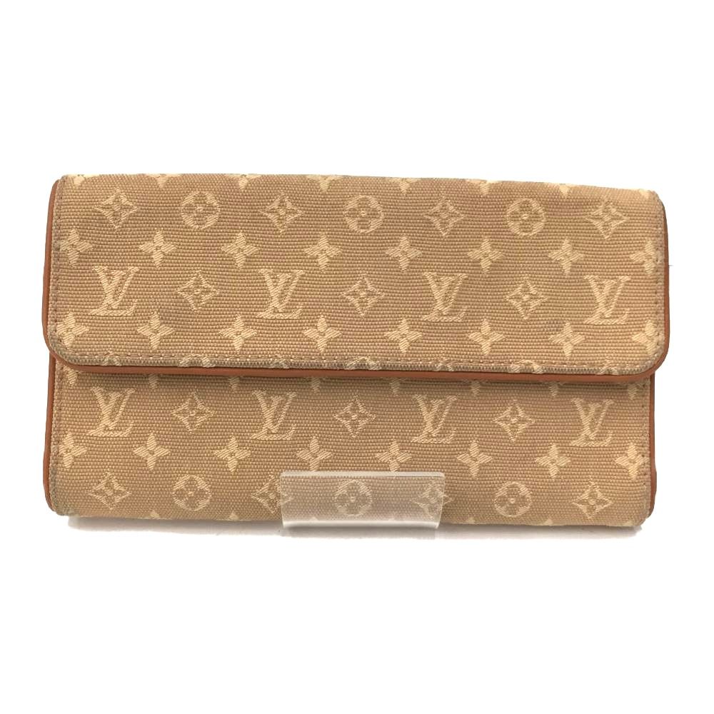 Louis Vuitton Monogram Mini Porte Tresor International M92444 Beige