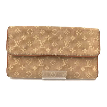 Louis Vuitton Monogram Mini Porte Tresor International M92444 Beige