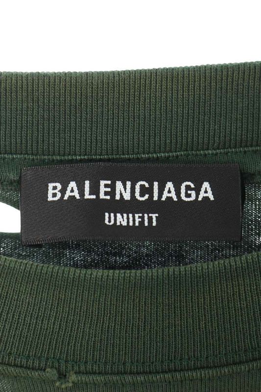 Balenciaga 651795 Tkvb8 Destroyed Logo Print T-shirt Men's S