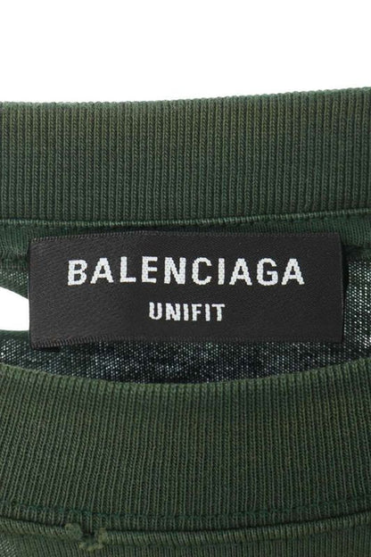 Balenciaga 651795 Tkvb8 Destroyed Logo Print T-shirt Men's S