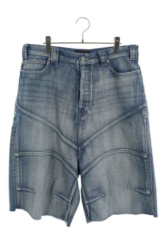 Balenciaga 831600 Tsw69 Knee Darts Denim Half Pants Men's M