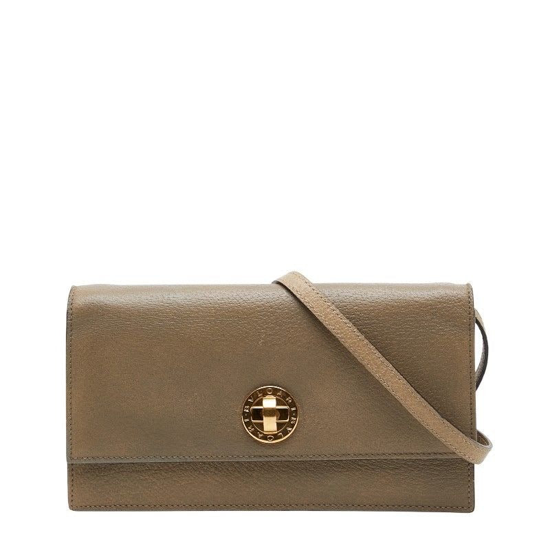 Bvlgari Beige Leather
