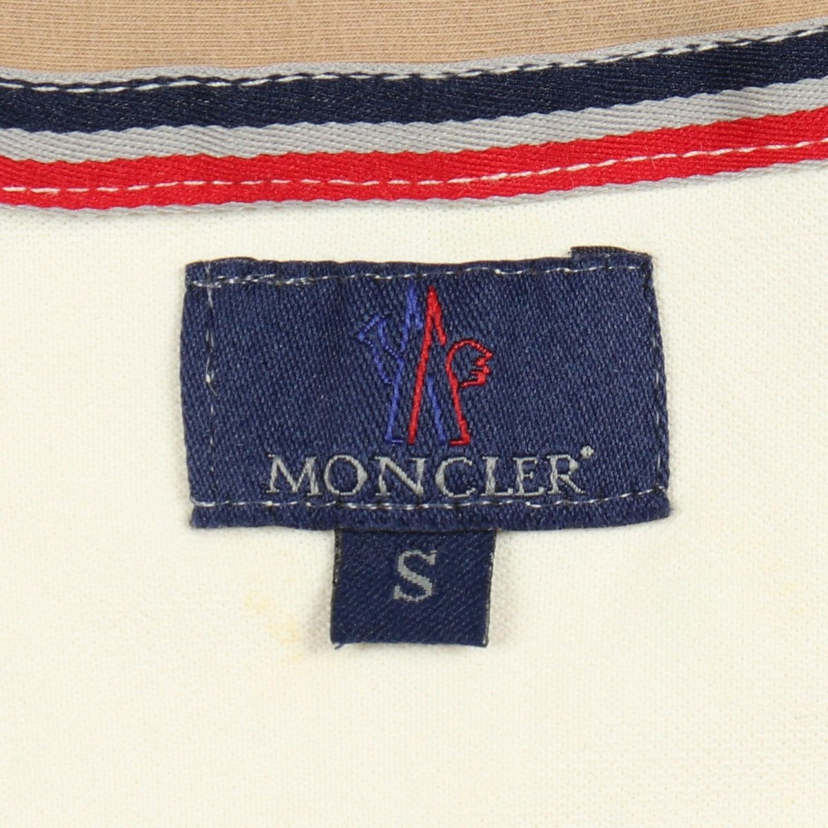 Moncler Jersey Beige Jacket White — view 3