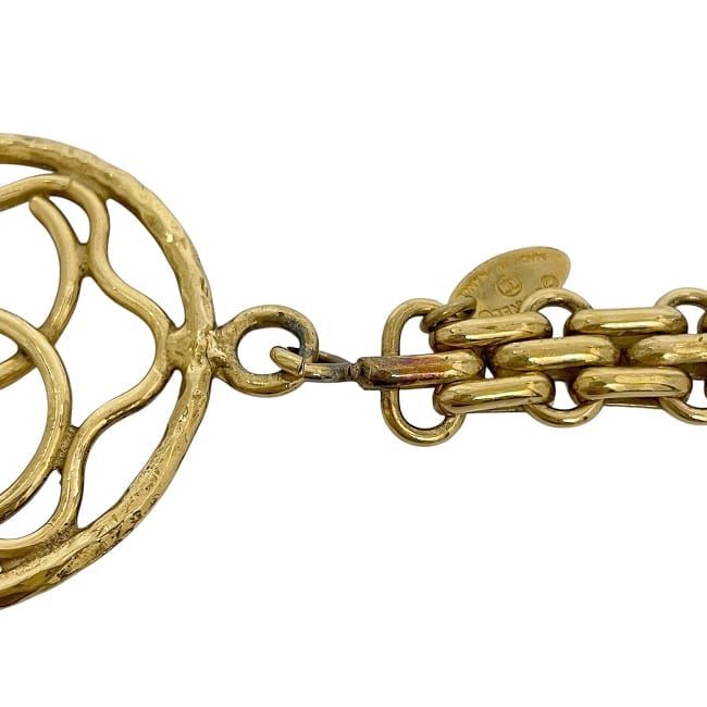 Chanel Key Holder Gold Coco Mark Excellent Condition GP Preowned Chanel