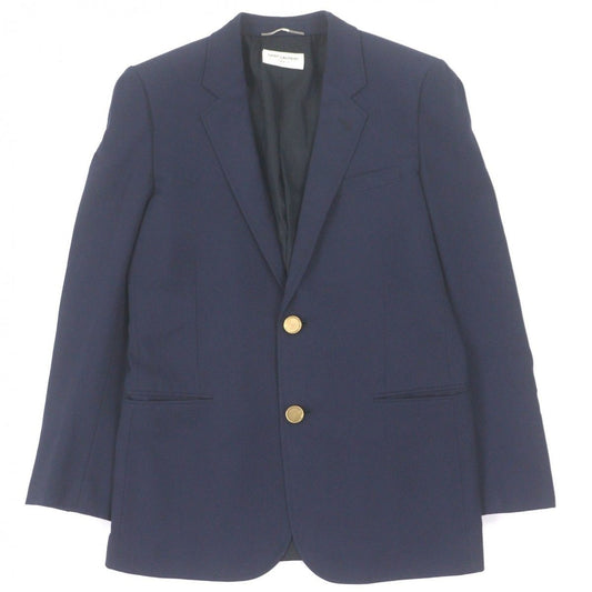 Saint Laurent Paris Vintage % Wool Lining 1000% Silk Eddie Era Gold Buttons