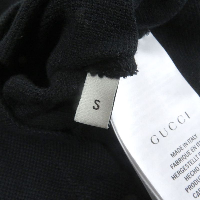 Gucci 500971 Cotton Bee Patch Web Line Short Sleeve Short Sleeve Polo Shirt