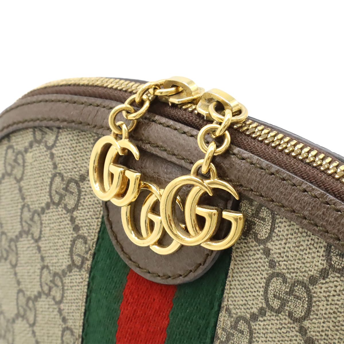 Gucci Ophidia GG Supreme Sherry Line Small Shoulder Bag Pochette PVC Leather