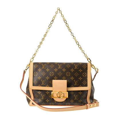 Louis Vuitton Handbag Dauphine Soft GM Brown