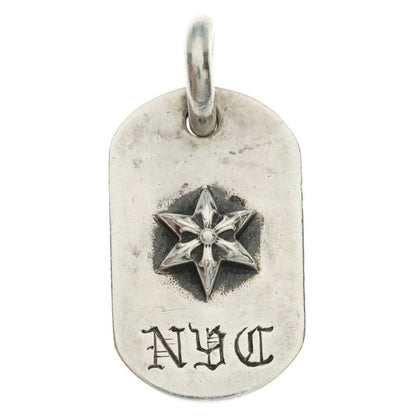 Chrome Hearts Raised Star Dogtag Nyc Limited Dog Tag Pendant Top Silver
