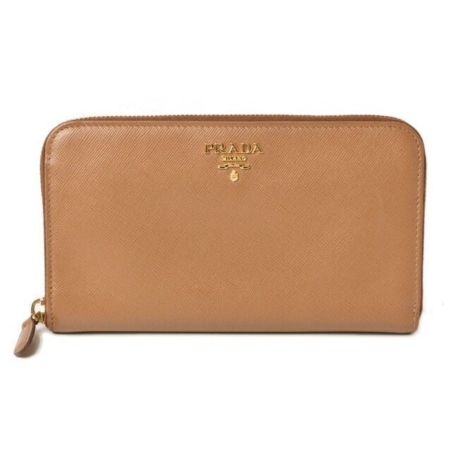 Prada Wallet Long 1 M0506 Saffiano Metal Shape Pressed Leather